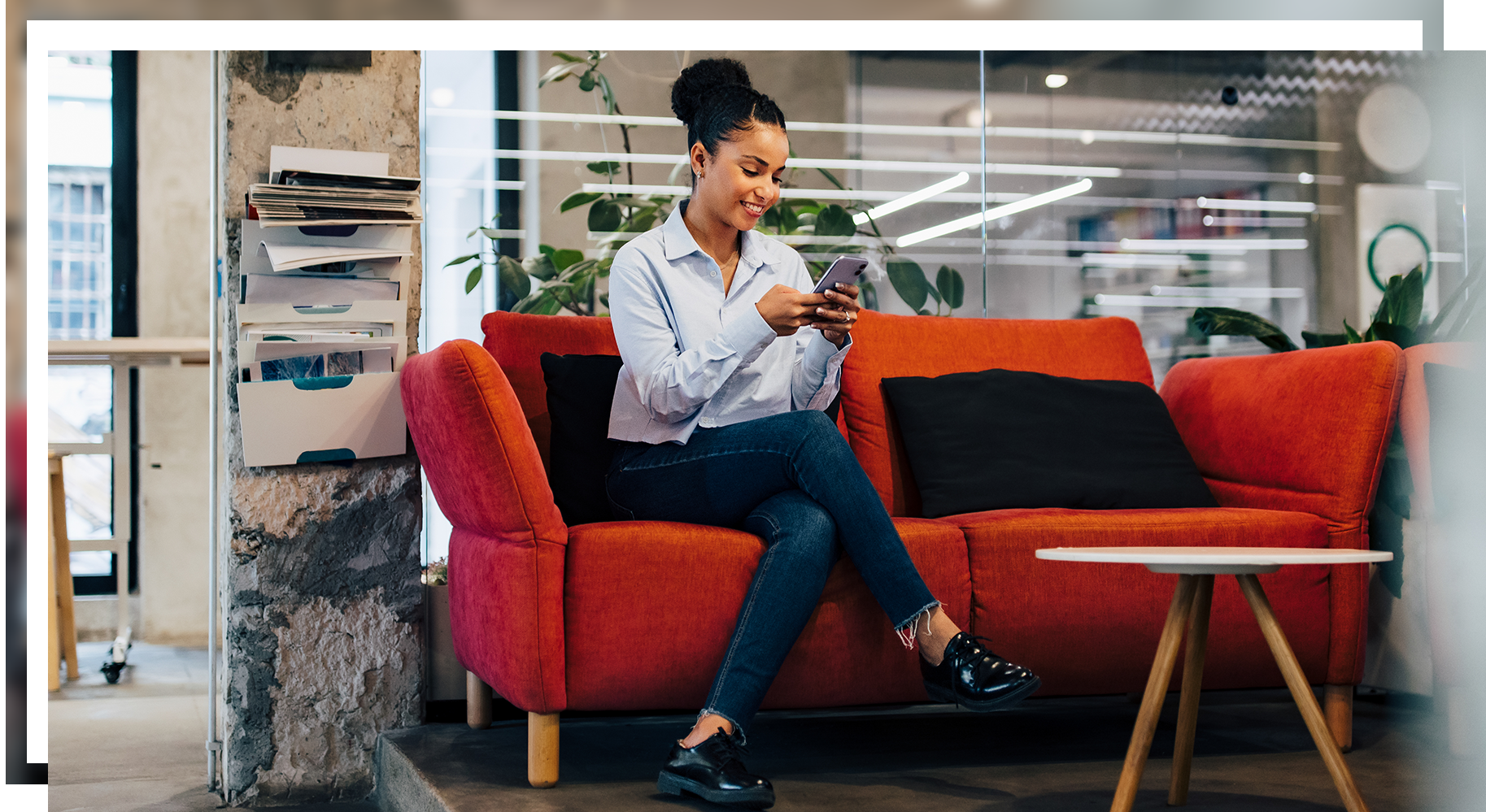 woman with mobile phone